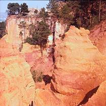 vermutlich 1967. Frankreich. Südfrankreich. Steinbrüche von Roussillon