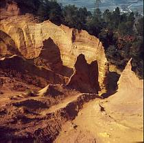 vermutlich 1967. Frankreich. Südfrankreich. Steinbrüche von Roussillon