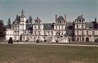 1941. Frankreich. Schloss Fontainebleau. Farbfoto