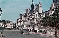 1941. Frankreich. Paris.zur Zeit der Besetzung durch die Wehrmacht. 2. Weltkrieg II.<br>Hôtel de Ville - heutiges Rathaus. Gebäude im Neo-Renaissance Stil. 1871 wurde das Gebäude während eines Bürgeraufstands abgebrannt und elf Jahre später wieder aufgebaut .