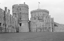um 1955. England. Großbritannien. Great Britain. Windsor. Windsor Castle. Schloss Windsor