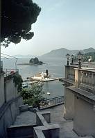 1982. Griechenland. Greece. Korfu. Klosterinsel Vlacherná. Insel. Mittelmeer.