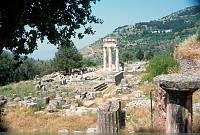1991. Griechenland. Antike Ruinen mit Säulen