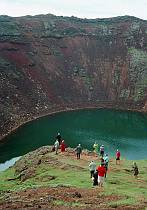 1967. Island. Wassergefüllter Krater