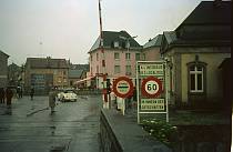 1970er. Luxembourg. Luxemburg. Zoll Grenze