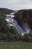 um 1960. Skandinavien.  Norwegen - Scandinavia. Norway. Wasserfall in den Bergen