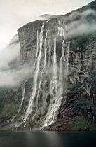 1967. Skandinavien. Norwegen - Scandinavia. Norway. Geiranger. Wasserfall