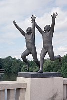 1967. Skandinavien. Norwegen. Oslo. Vigeland Park. Skulpturen
