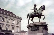 Österreich. Austria. Wien. Reiterstatue<br>um 1960