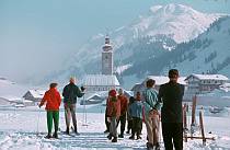 1963. Österreich. Austria.  Lech. Winter. Schnee. Eis.