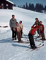 1963. Österreich. Austria.  Lech. Winter. Schnee. Eis.