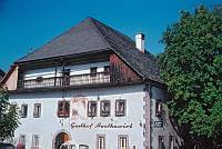 1960'er Jahre. Österreich. Tirol. Salzkammergut. Gasthof. Landhotel Agathawirt in Bad Goisern