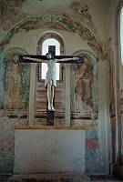 1960'er Jahre. Österreich. Tirol. Jesus am Kreuz. Religion. Kirche