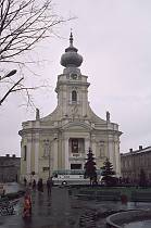 1970er. Poland. Polen. Wadovice. Kirche.