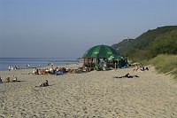 24. September 2005. Polen. Insel Wolin. Ostsee-Badeort Misdroy. Miedzyzdroje.