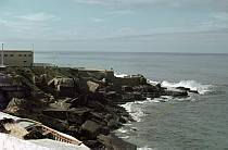 1963. Portugal. Küste. Meer. Felsen