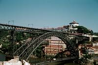 vermutlich 1968.   Portugal. Porto. Stahlbrücke über den Douro