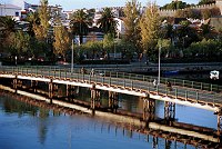November 2000. <br>Portugal. Tavira. Brücke über den Fluss Gilhão