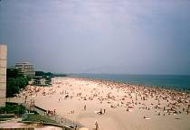 1960er. Rumanien. Romania. Strand am Meer. Vermutlich bei Constanta