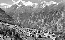1963. Schweiz. Berge. Alpen. Gebirge.