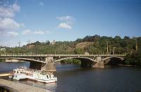 1991. CSSR. Czechoslovakia. Tschechien.Tschechoslowakei. Prag. Brücke über der Moldau