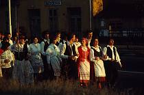 1978. Ungarn. Hungary.  Prozession. Herbst. Religion