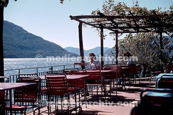 1977. Schweiz. Switzerland. Kanton Tessin. Ascona am See Lago Maggiore