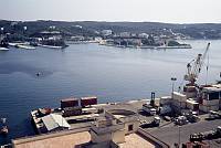 1975. Spanien. Baleren. Menorca. Mao. Hafen. Schiffe