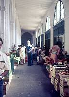 1975. Spanien. Baleren. Menorca. Markthalle