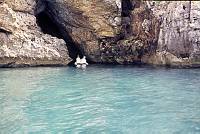 1975. Spanien. Baleren. Menorca. Küste am Mittelmeer