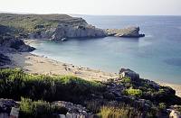 1975. Spanien. Baleren. Menorca. Küste am Mittelmeer