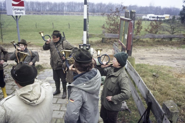 1978. Jagd. Jäger blasen Hörner