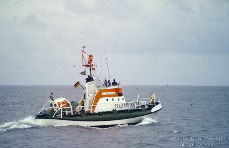 1978. Schleswig-Holstein. Sylt. Seenotkreuzer H. J. Kratschke der DGzRS. Schiff