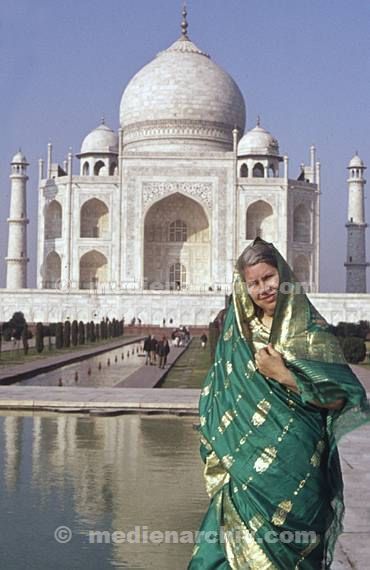 1974. Asien. Indien. Käthe Denicke alias Kati Nick. Katja Nick