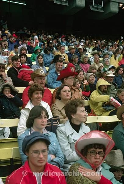 1978. Canada. Calgary. Radeo. Zuschauer