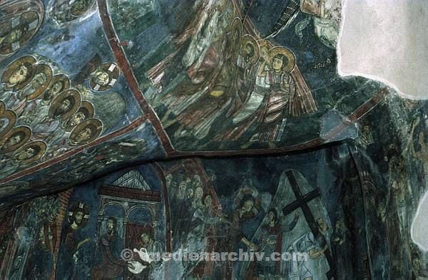 1977. Zypern. Cyprus. Religiöse Fresken. Kirche