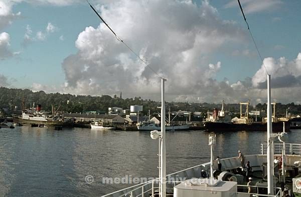 1972. Südsee. Fidschi. Suva. Hafen. Schiffe