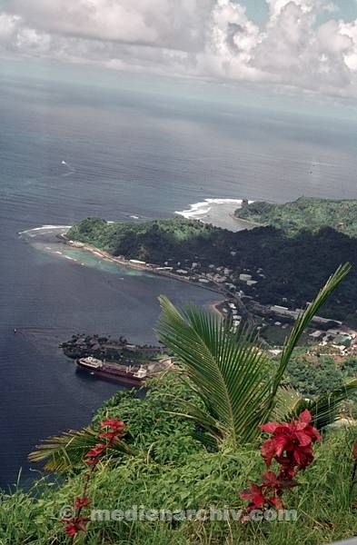 1972. Südsee. Samoa. Hafen.