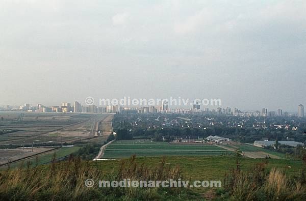 1981. DDR. Berliner Mauer. Grenze im südlichen Berlin zu Brandenburg. Mauerstreifen. Buckow - Rudow