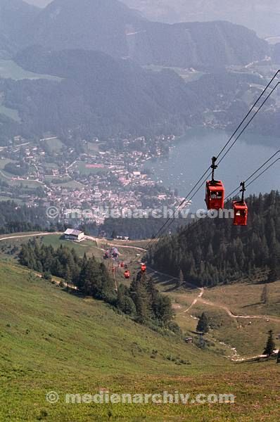 1981. Bayern. Alpen. Berge. Seilbahn