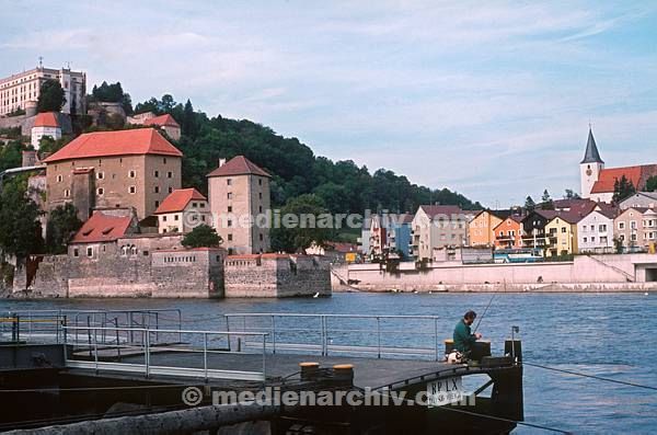 1981. Bayern. Passau. Donau. Wasserburg