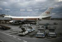 1975. Deutschland. Frankfurt am Main. Flugzeug auf dem Flugplatz