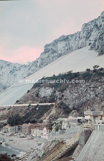 1966. Gibraltar. Britische Kronkolonie. Meer