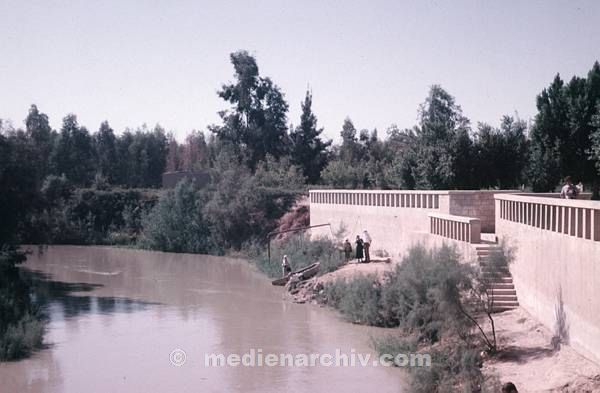 1970er. Israel. Jordan. Fluß / Fluss. Taufstelle Jesu.