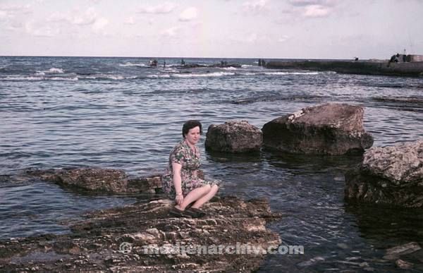 1970er. Libanon. Beirut. Strand.