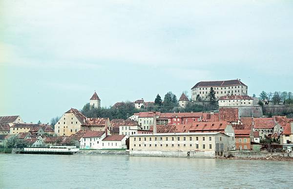 Deutschland. Oberbayern. Landkreis Altötting. Burghausen. Burg. Fluss Salzach