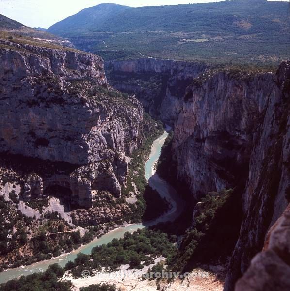 1960'er. Ehemaliges Jugoslawien. Montenegro. Fluss. Canyon