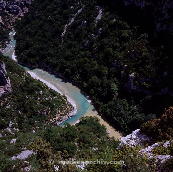 1960'er. Ehemaliges Jugoslawien. Montenegro. Fluss. Canyon