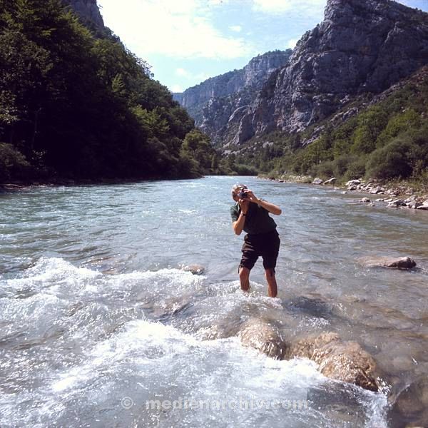 1960'er. Ehemaliges Jugoslawien. Montenegro. Fluss. Canyon